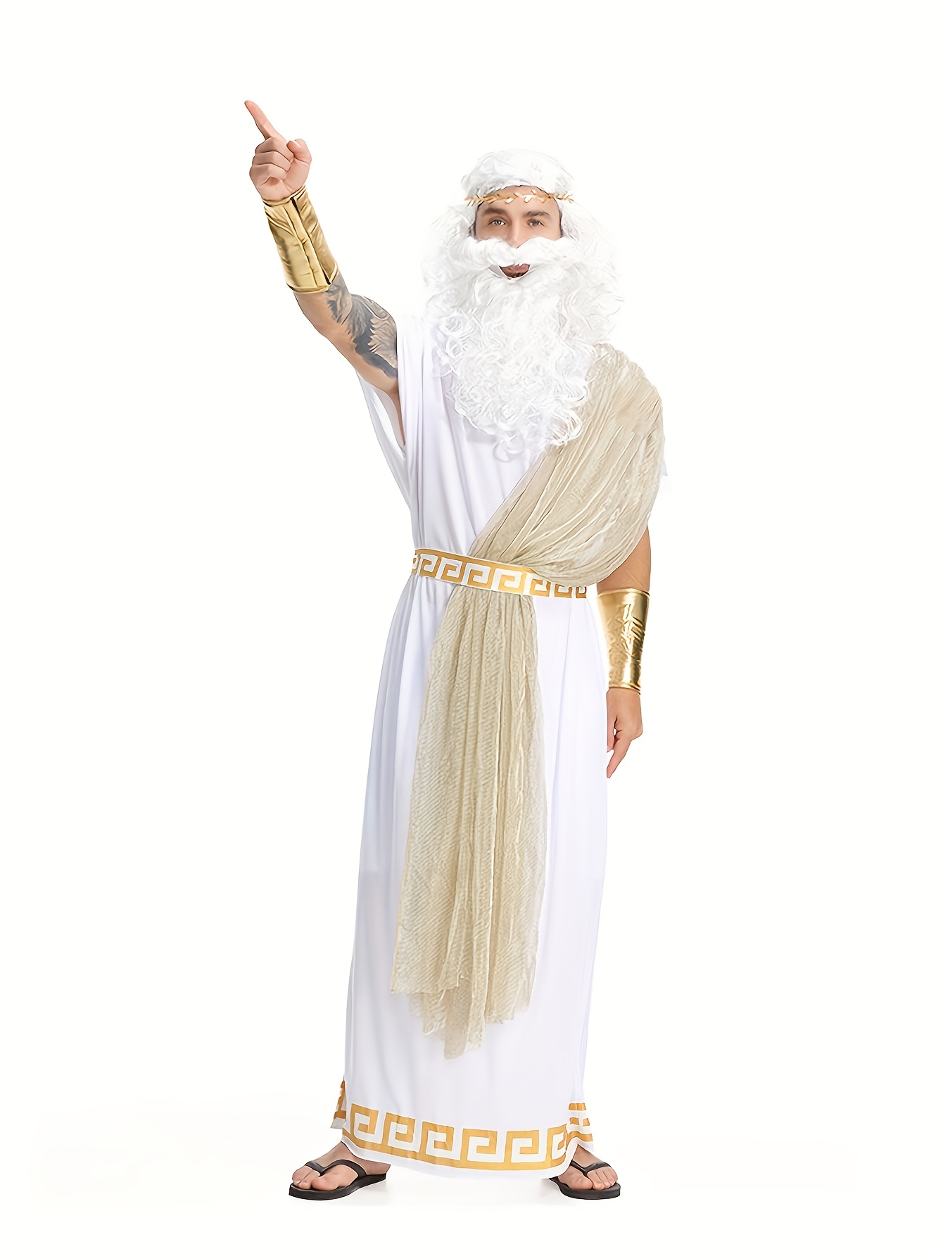 Halloween Costume Adult - Men Zeus Greek God Costume Ancient