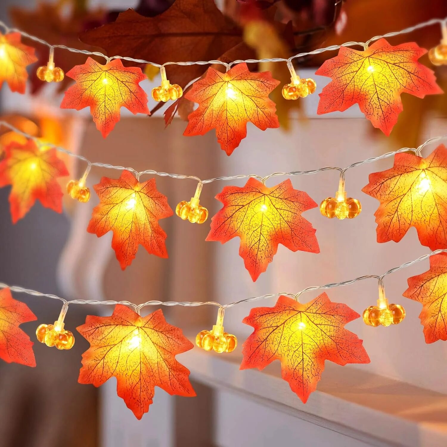 59in/118in Halloween Pumpkin M - Halloween Led String Lights Orange recension och pris