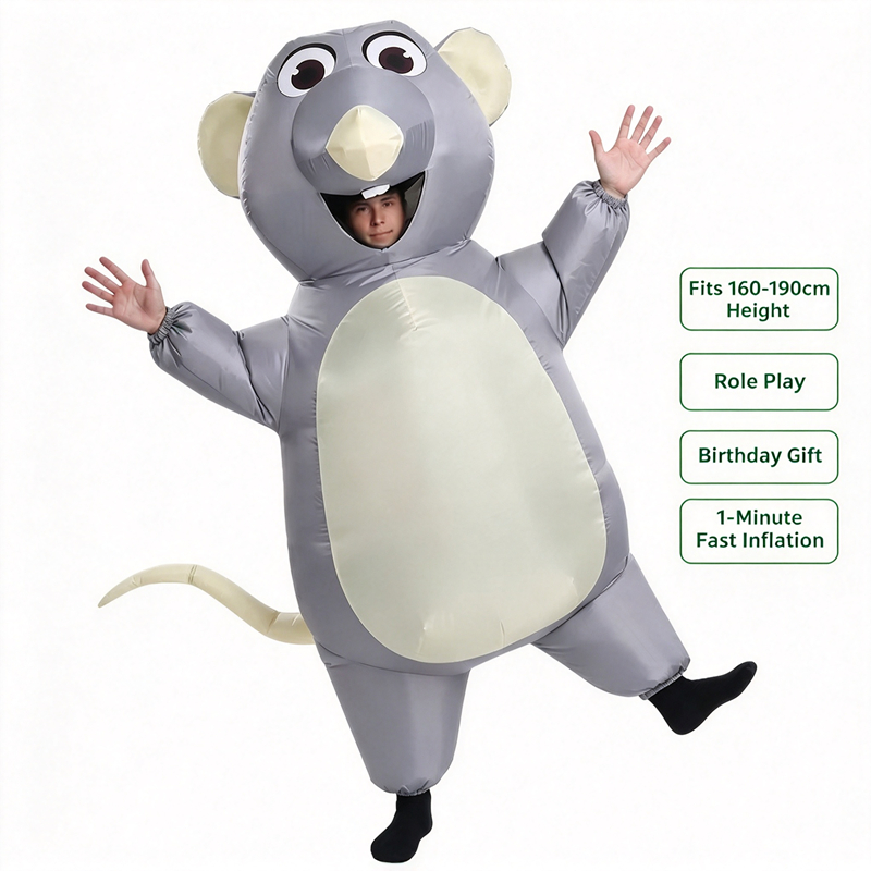 Adult Kids Inflatable Gray Mou - Halloween Costume Kids recension och pris