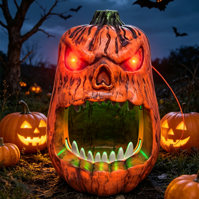 Halloween LED Lighted Pumpkin  - Halloween Pumpkin Decor Led recension och pris