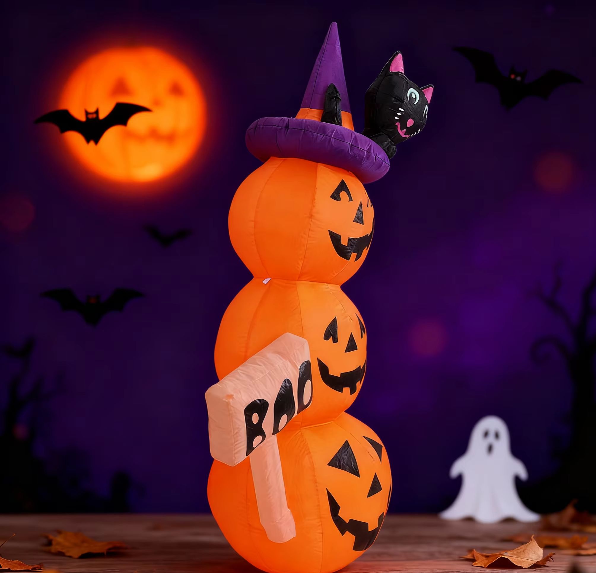 5.2ft / 1.6m Halloween Inflata - Halloween Pumpkin Decor Led recension och pris