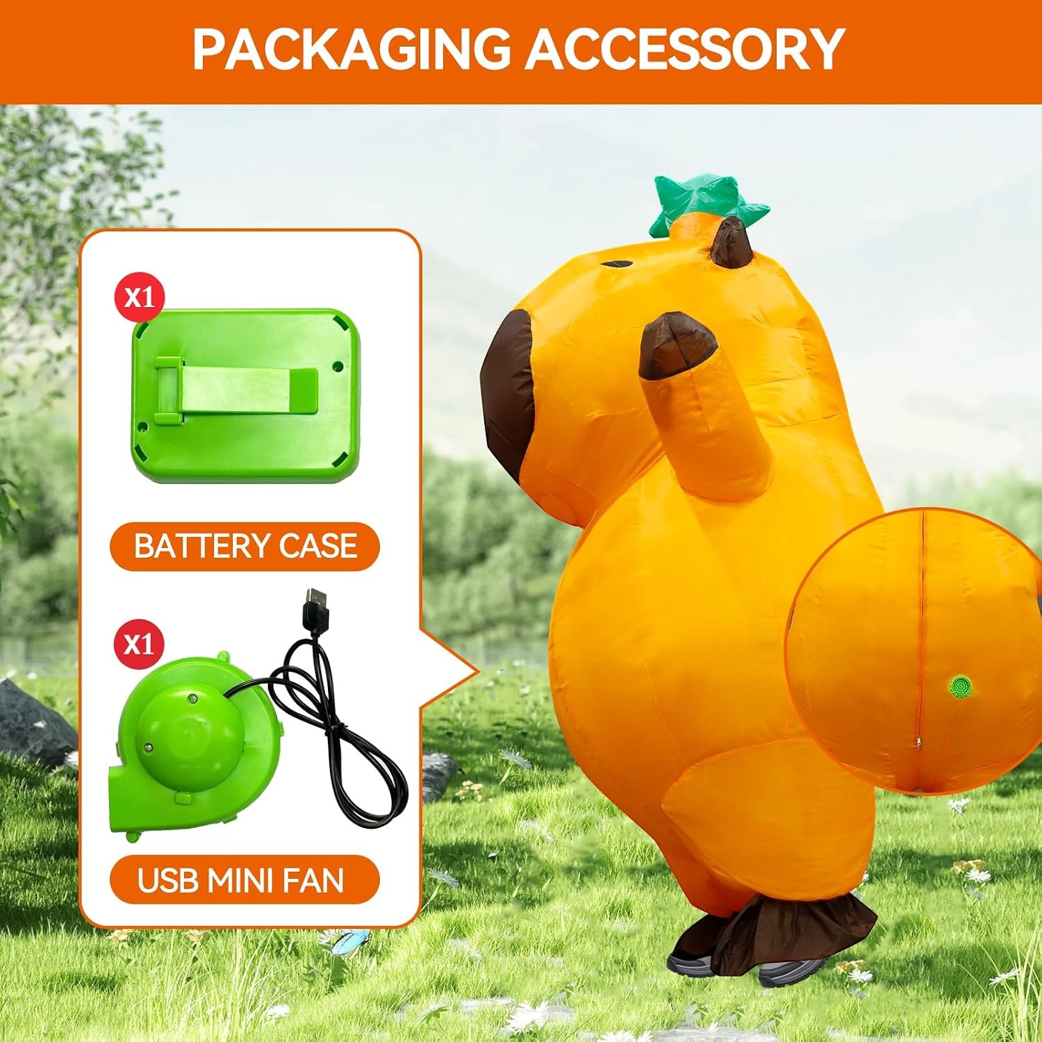Capybara Inflatable Costume Ad - Halloween Costume Adult recension och pris