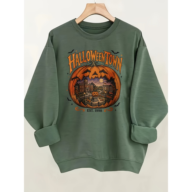 Summer Halloween Town Printed  - Pumpkin Lantern Halloween recension och pris