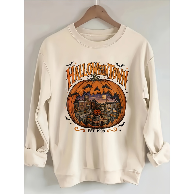 Summer Halloween Town Printed  - Pumpkin Lantern Halloween recension och pris