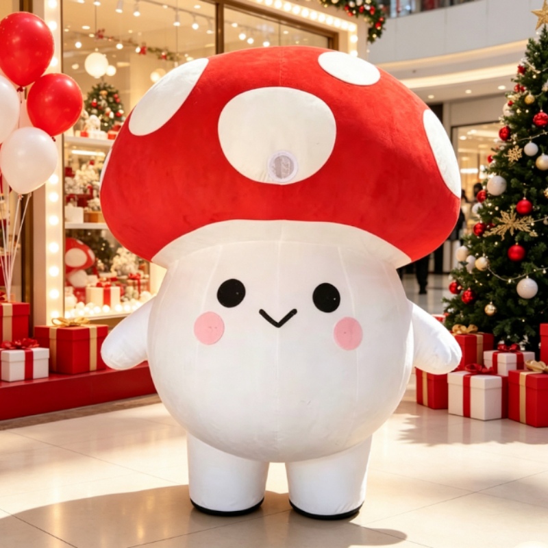 Cute Mushroom Inflatable Masco - Halloween Costume Adult recension och pris