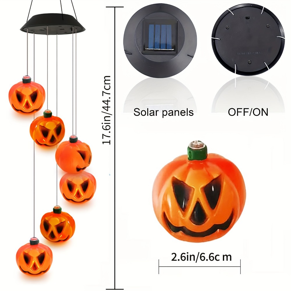 Solar-Powered Halloween Pumpki - Halloween Pumpkin Decor Led recension och pris