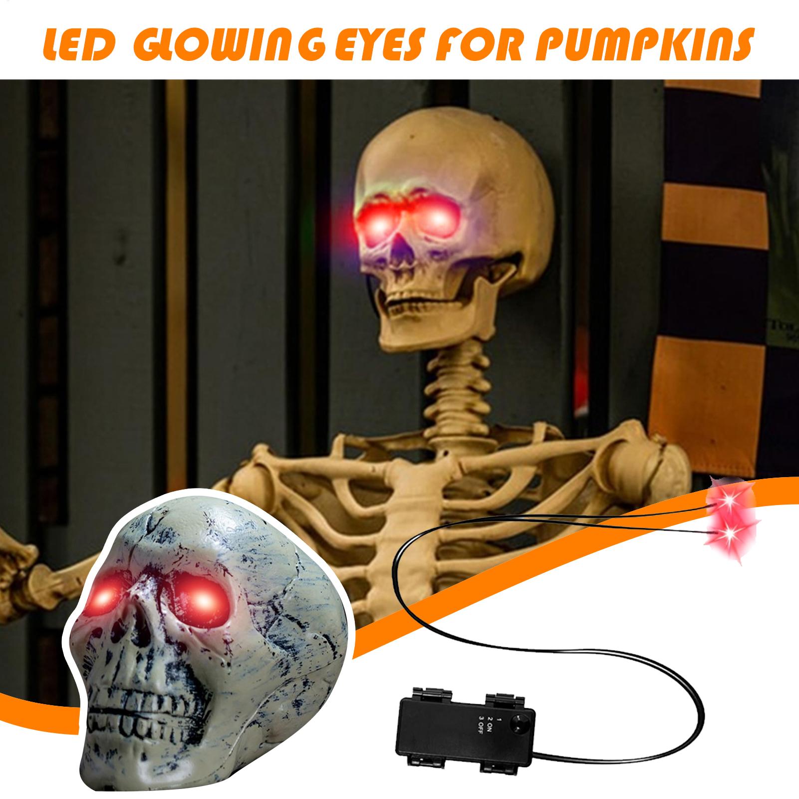 Halloween Led Glowing Eyes wit - Halloween Pumpkin Decor Led recension och pris
