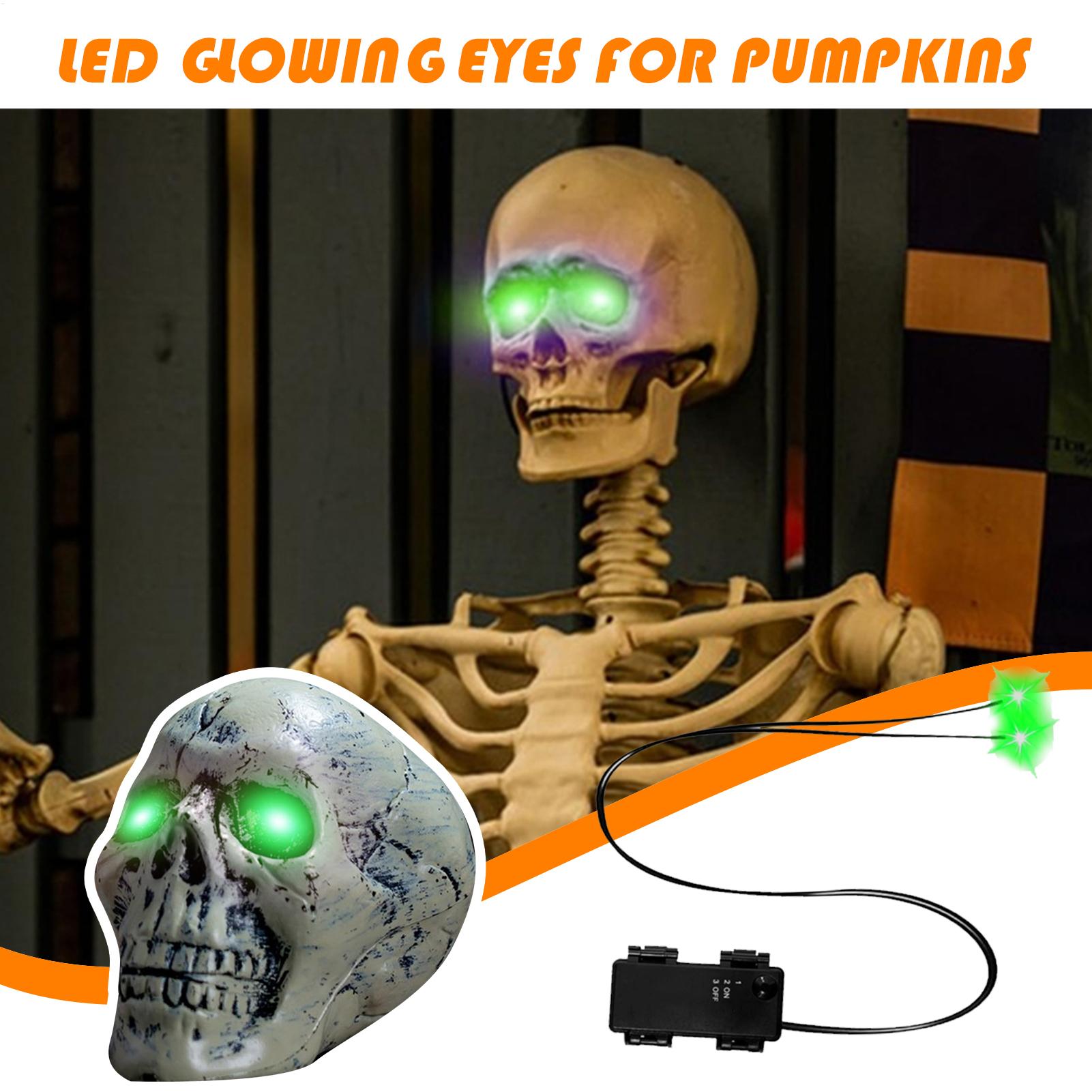Halloween Led Glowing Eyes wit - Halloween Pumpkin Decor Led recension och pris