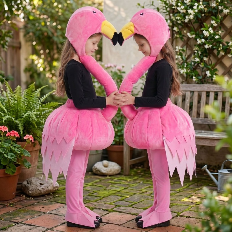 Animal Pink Flamingo Cosplay S - Halloween Costume Kids recension och pris