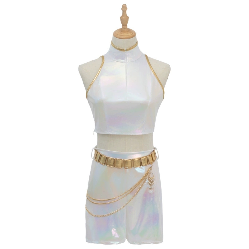 Cosplay Costume PU Leather Whi - Halloween Costume Kids recension och pris