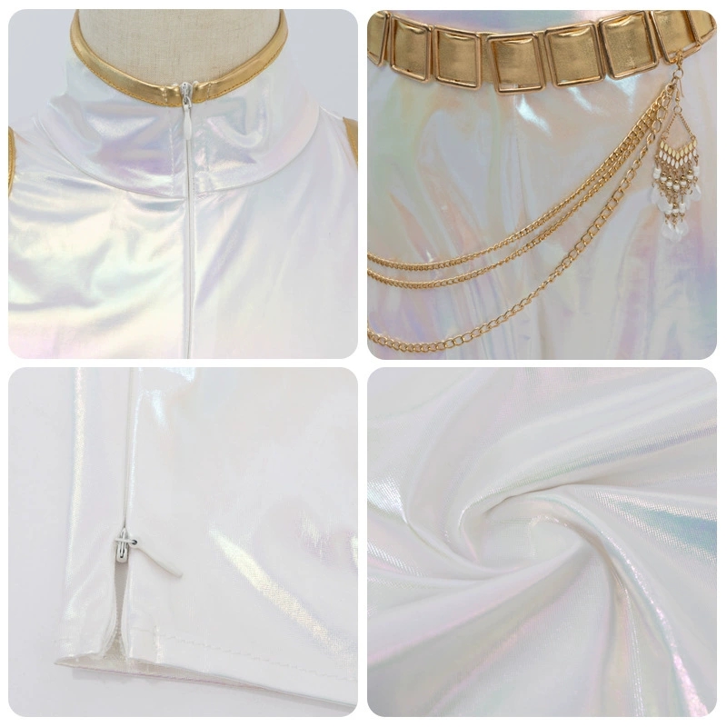 Cosplay Costume PU Leather Whi - Halloween Costume Kids recension och pris