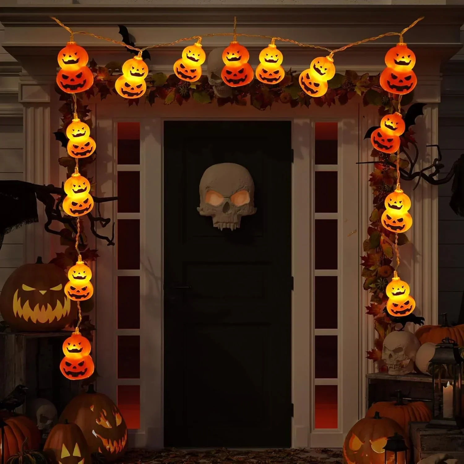 Jack O Lantern String Lights,  - Halloween Led String Lights Orange recension och pris