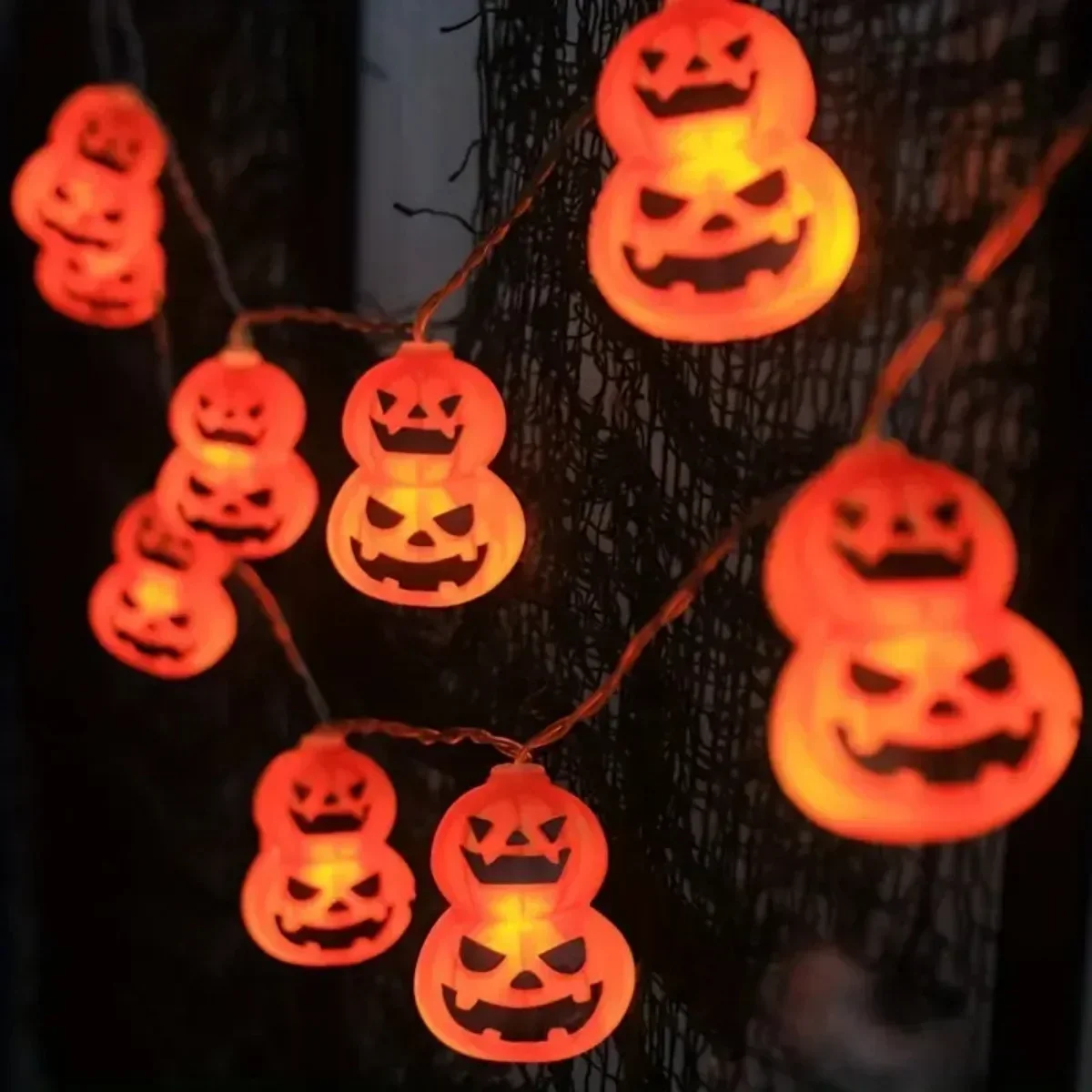Jack O Lantern String Lights,  - Halloween Led String Lights Orange recension och pris