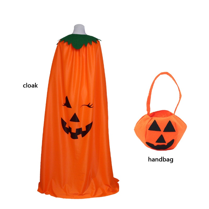 Halloween Pumpkin Costume Cape - Pumpkin Lantern Halloween recension och pris