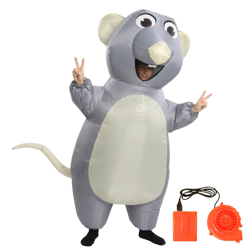 Cartoon Mouse Inflatable Costu - Halloween Costume Adult recension och pris