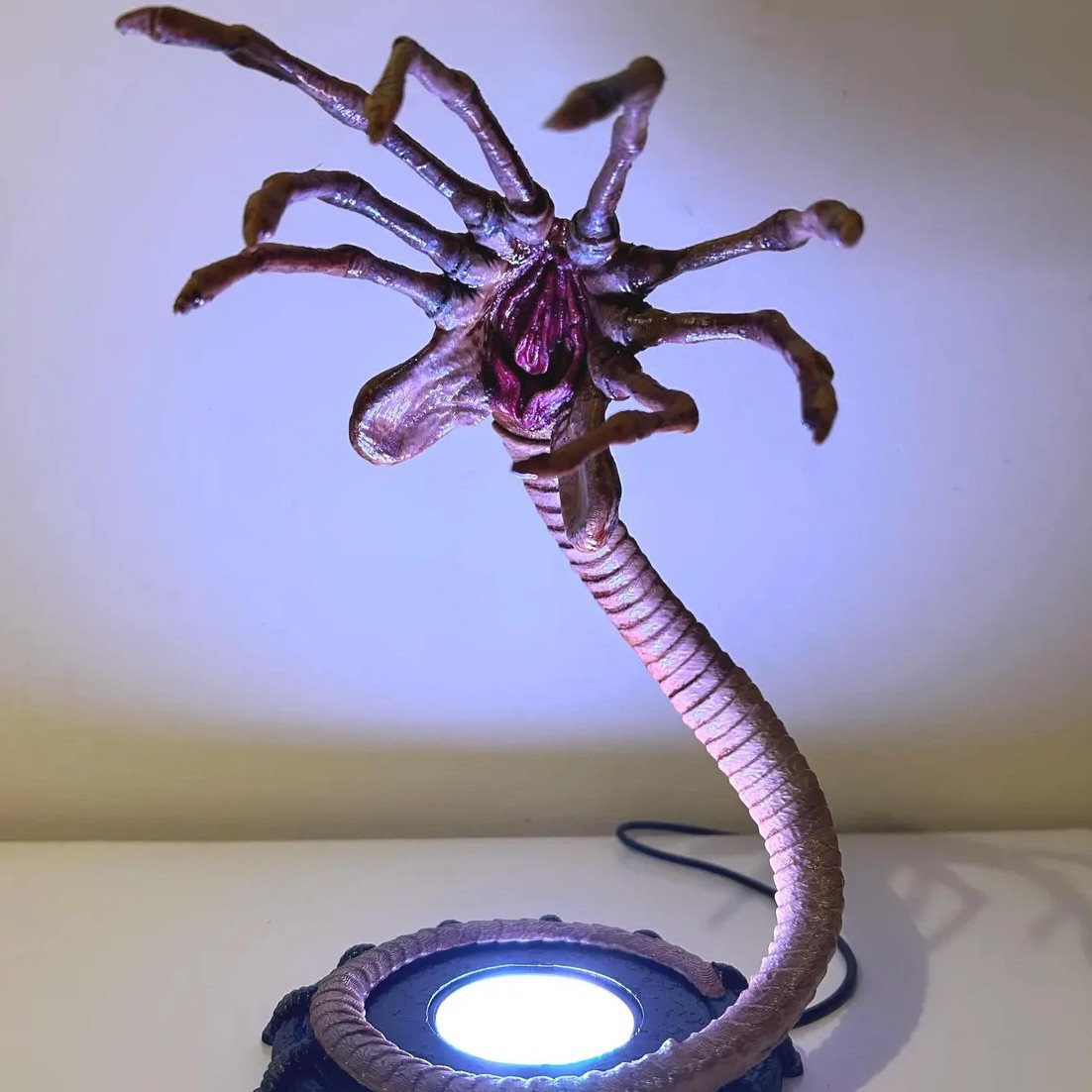 Alien Facehugger Lamp Nightlig - Halloween Pumpkin Decor Led recension och pris