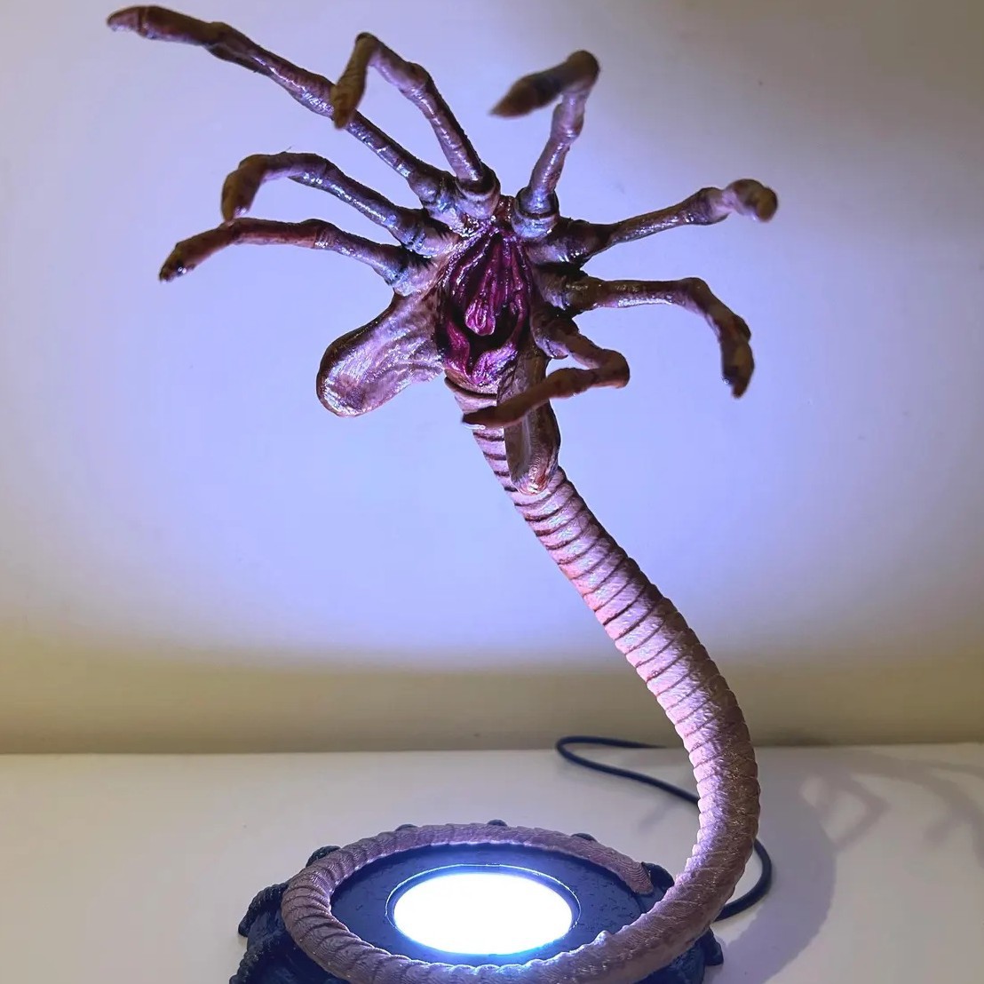 Alien Facehugger Lamp Nightlig - Halloween Pumpkin Decor Led recension och pris