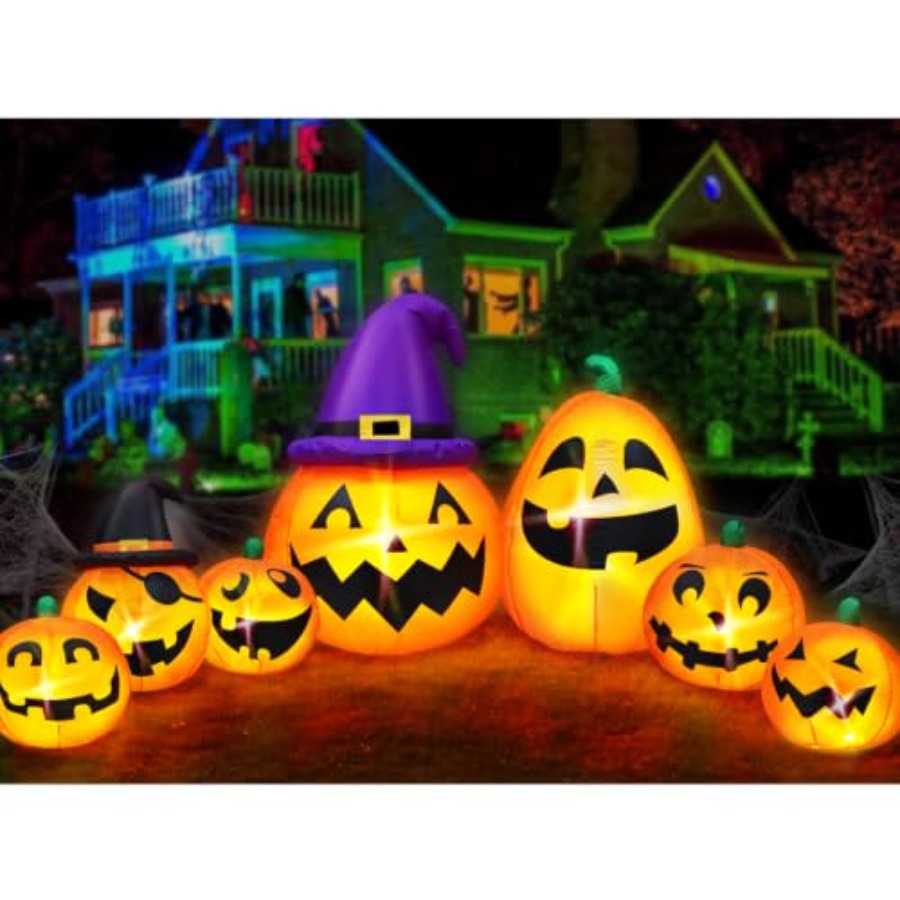 Outdoor Halloween inflatable p - Halloween Pumpkin Decor Led recension och pris