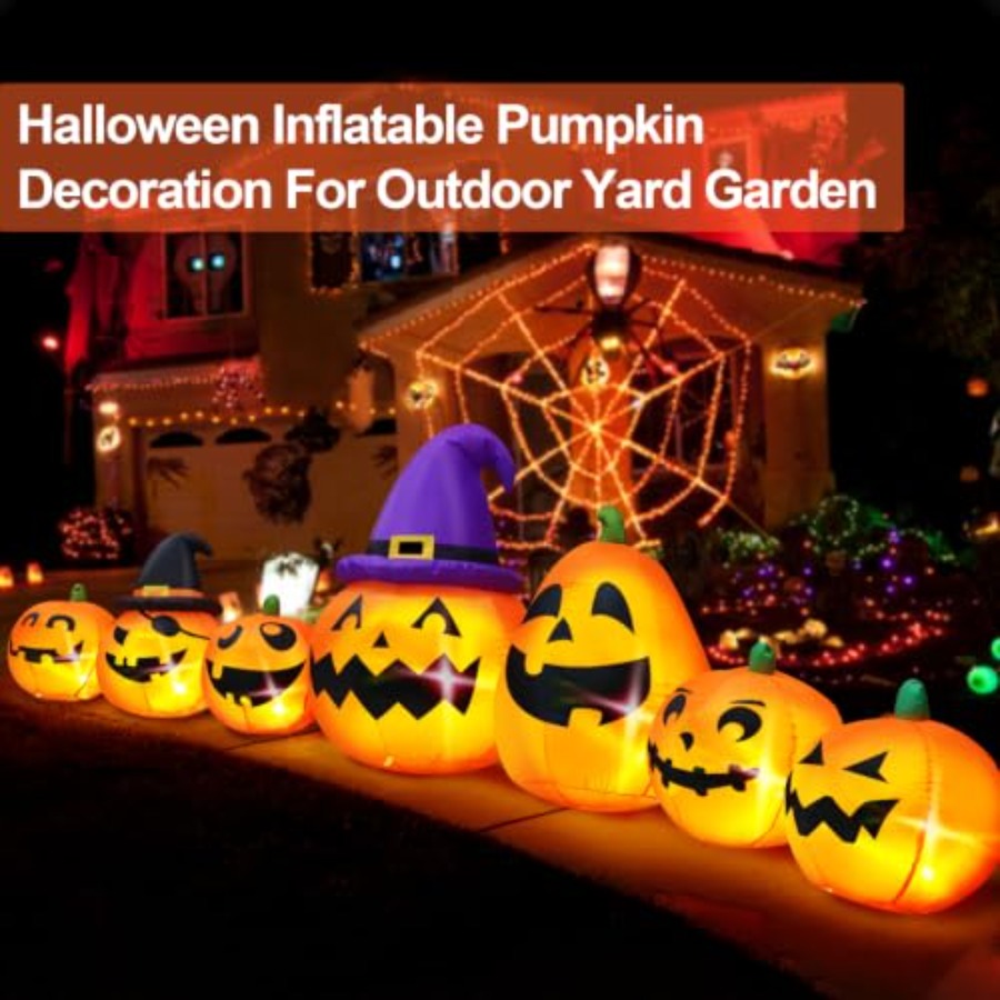 Outdoor Halloween inflatable p - Halloween Pumpkin Decor Led recension och pris