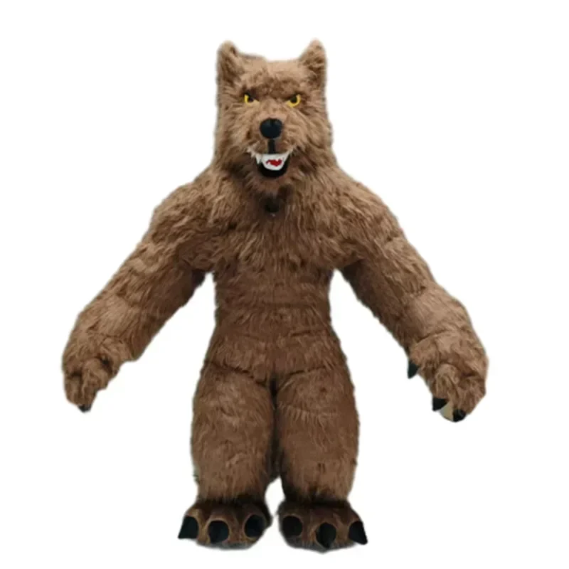 Giant Inflatable Grey Wolf Mas - Halloween Costume Adult recension och pris