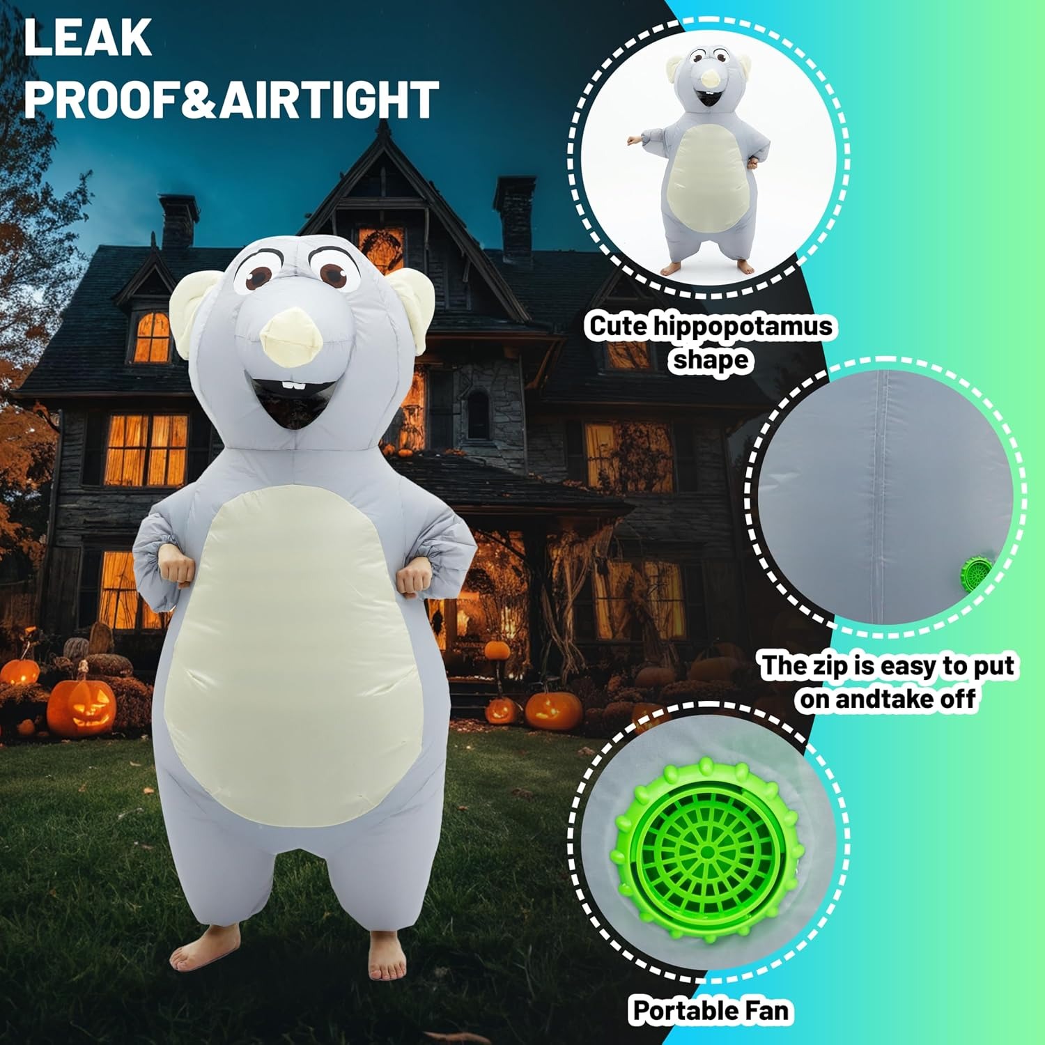 Inflatable Mouse Costume for A - Halloween Costume Adult recension och pris
