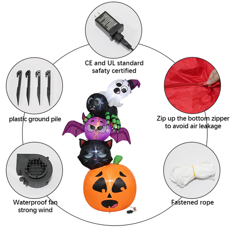 18m Halloween Inflatable Decor - Halloween Pumpkin Decor Led recension och pris
